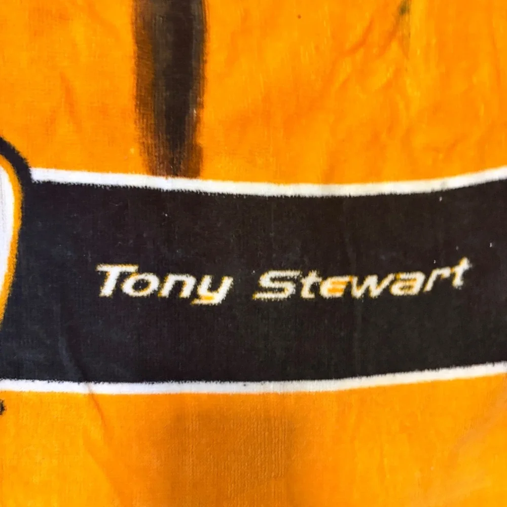 Tony Stewart NASCAR #20 Home Depot Beach Towel Joe Gibbs Racing McArthur Orange